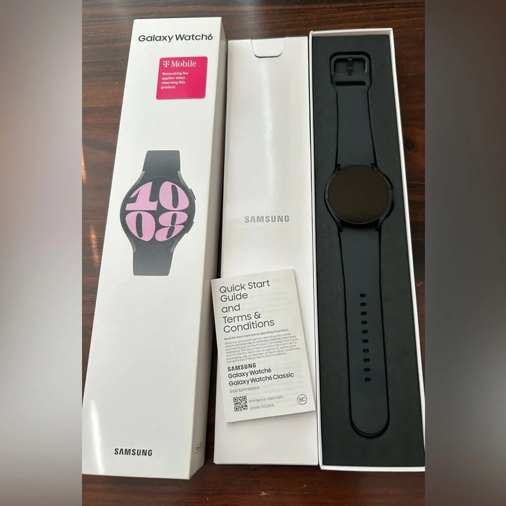 Samsung Galaxy Watch6 Smartwatch 40mm, Bluetooth, Armor Aluminum, Graphite